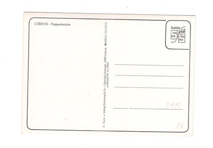 Ansichtskarte Hansestadt Lübeck / Puppenbrücke