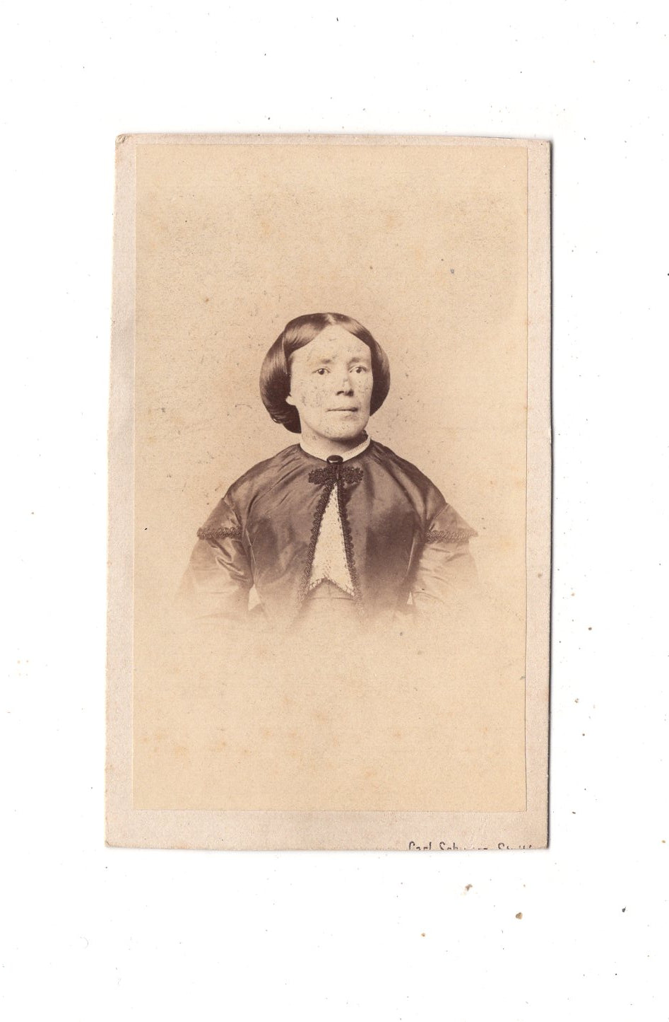 Fotografie Damenportrait - Stuttgart um 1860 / CDV N1-12