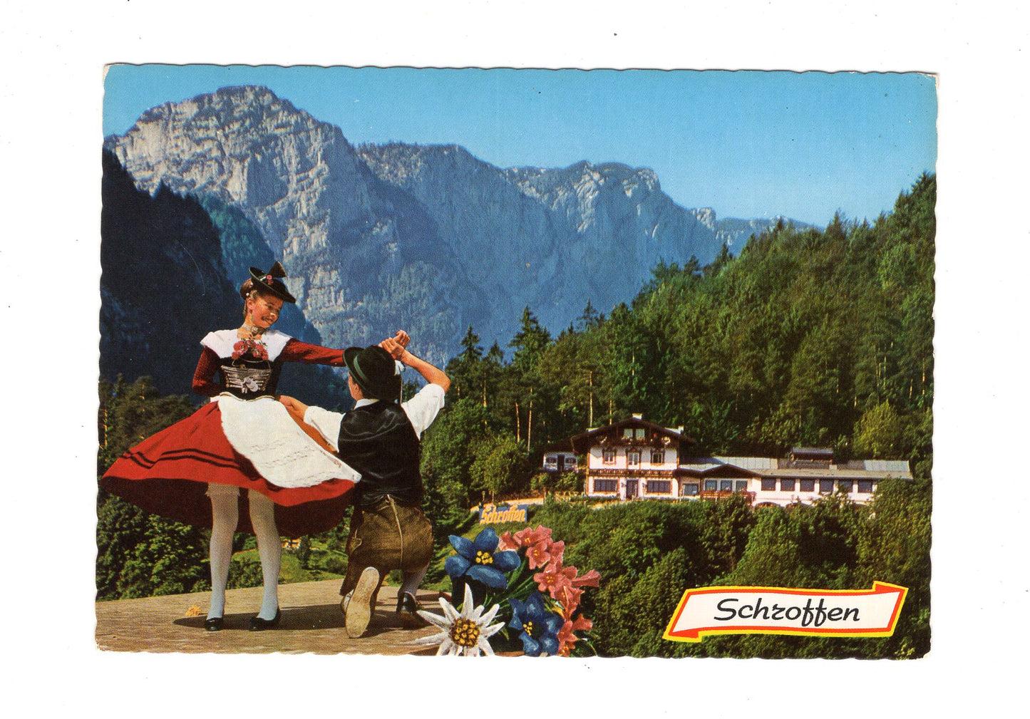 Ansichtskarte Berghof Schroffen / Bad Reichenhall-Kirchberg
