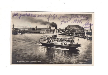 Ansichtskarte Konstanz / Bodensee / mit Hafenpartie / J1-65