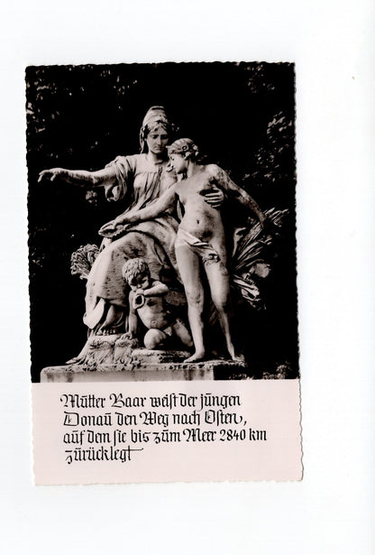 Ansichtskarte Donaueschingen / Quellengruppe an der Donauquelle