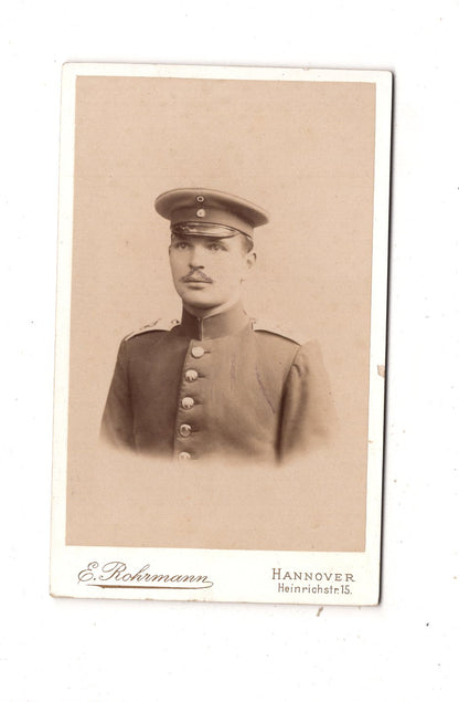 Fotografie Soldat - Hannover 1890er / CDV M1-05