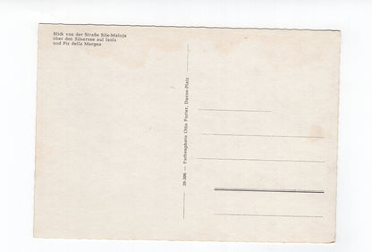 Ansichtskarte Blick über den Silsersee auf Isola und Piz della Margna / Schweiz