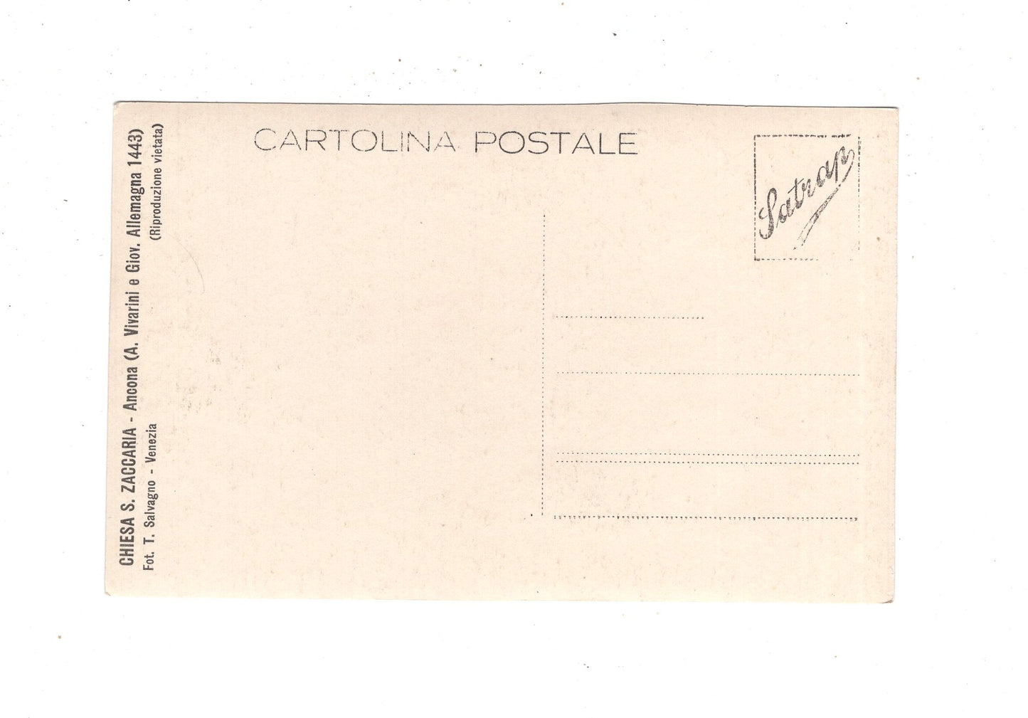 Ansichtskarte Ancona / Chiesa S. Zaccaria / Italien / N1-63