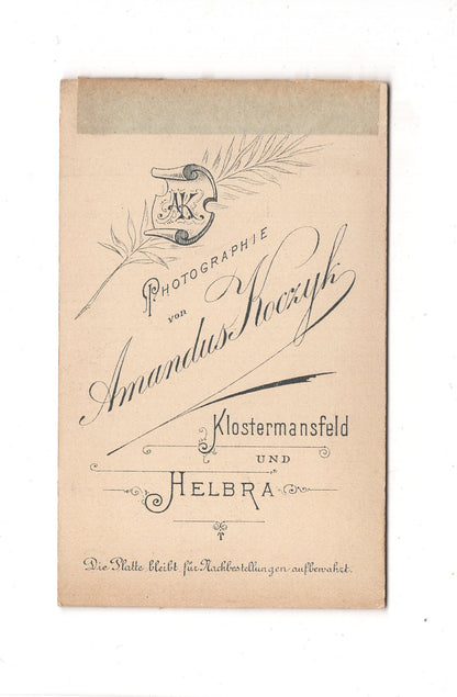 Fotografie Damenportrait - Klostermansfeld & Helbra 1890er / CDV C1-02