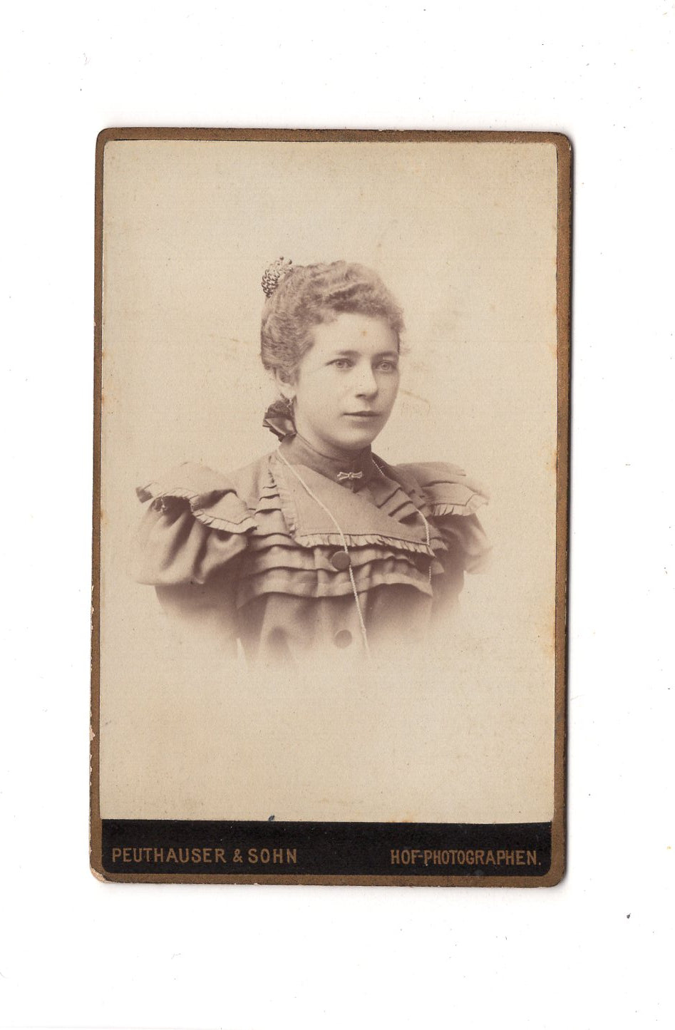 Fotografie Damenportrait - Bad Krankenheil Tölz 1880er / CDV C1-02