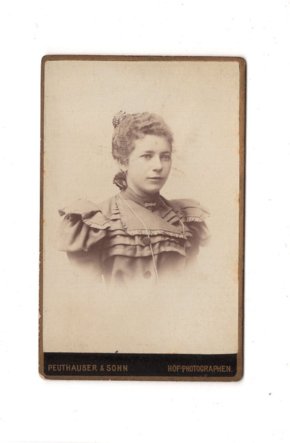 Fotografie Damenportrait - Bad Krankenheil Tölz 1880er / CDV C1-02