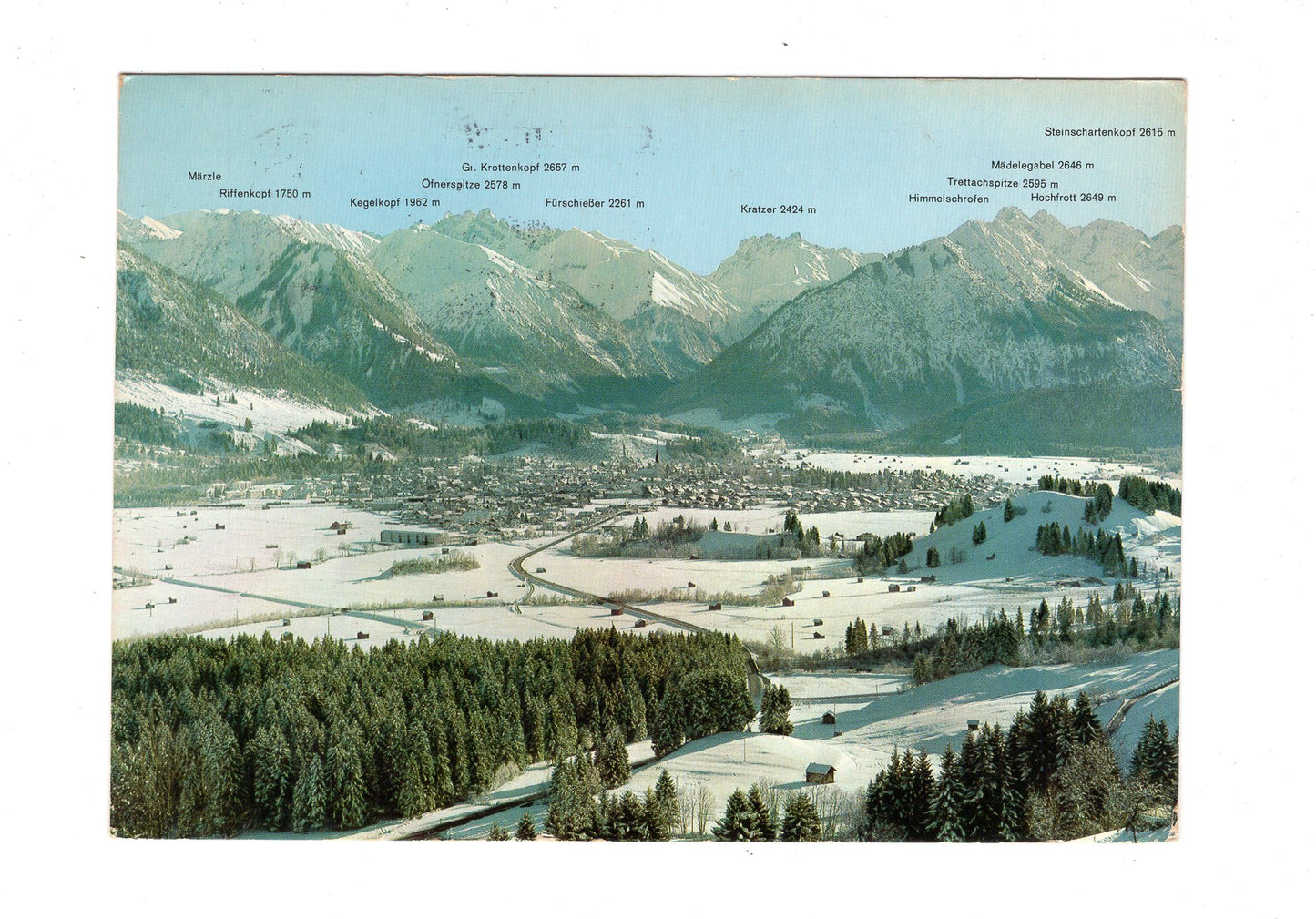 Ansichtskarte Oberstdorf im Allgäu / H1-54