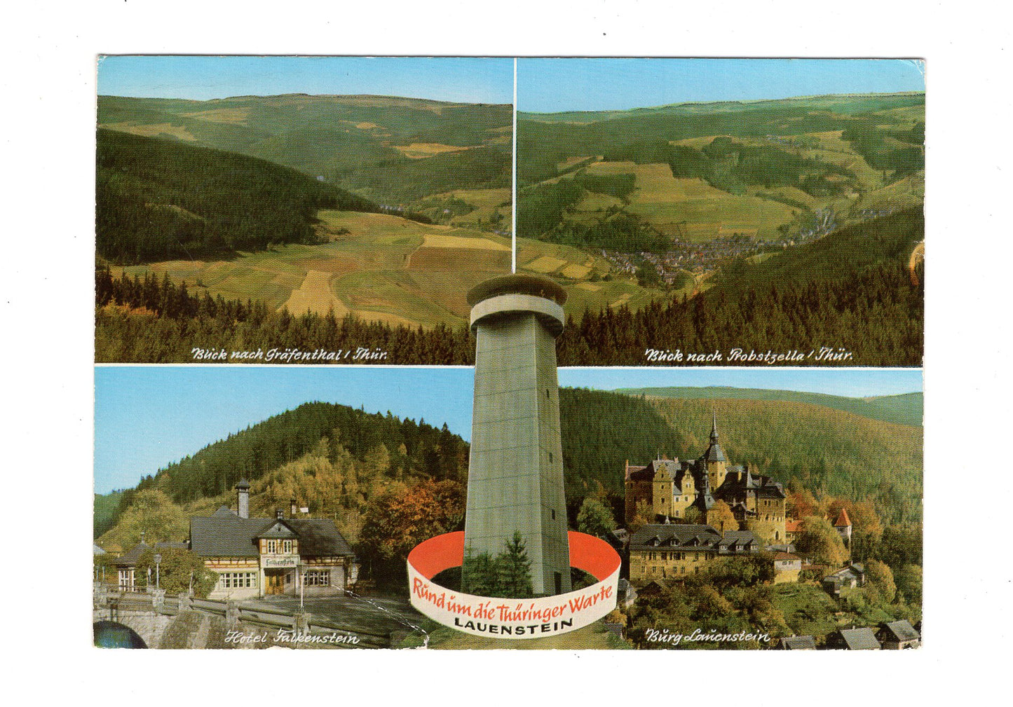 Ansichtskarte Rund um die Thüringer Warte / Lauenstein