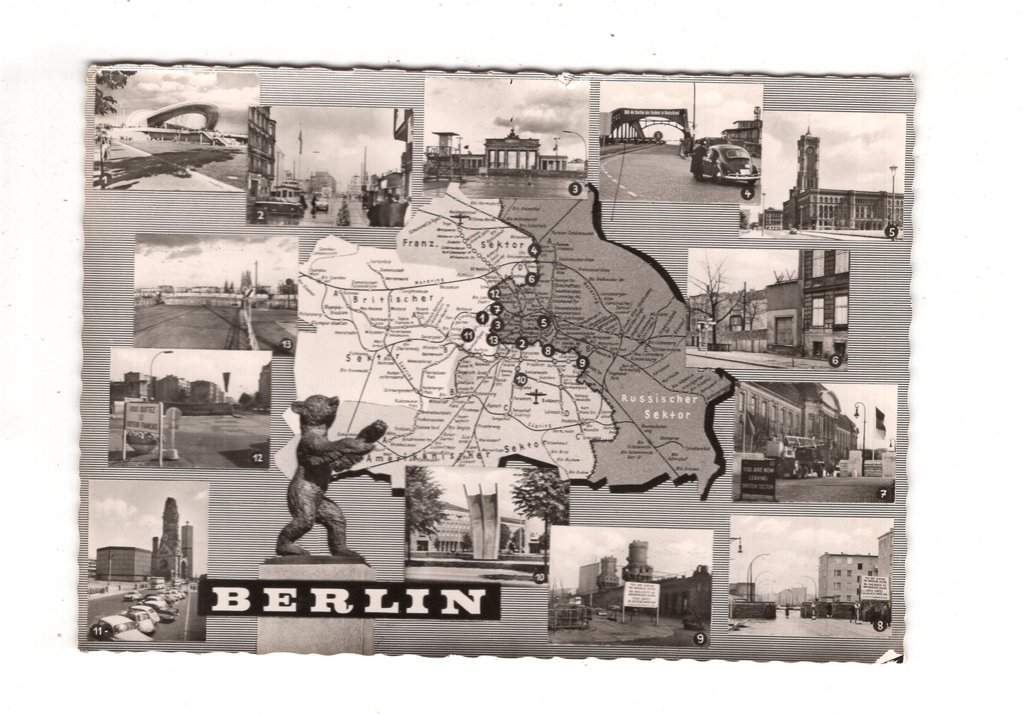 Ansichtskarte Berlin / Übergang Friedrichstraße +++ / I1-66