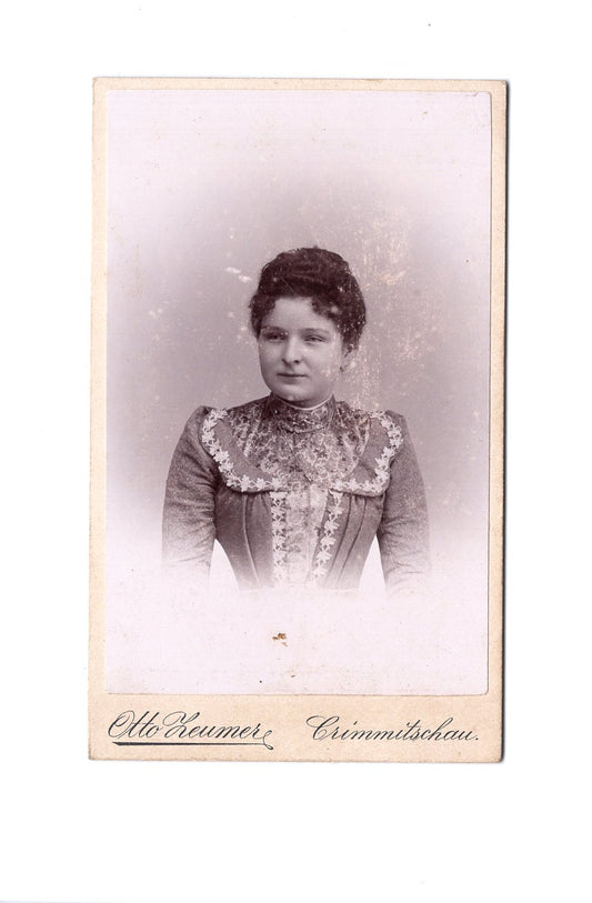 Fotografie Damenportrait - Crimmitschau 1890er