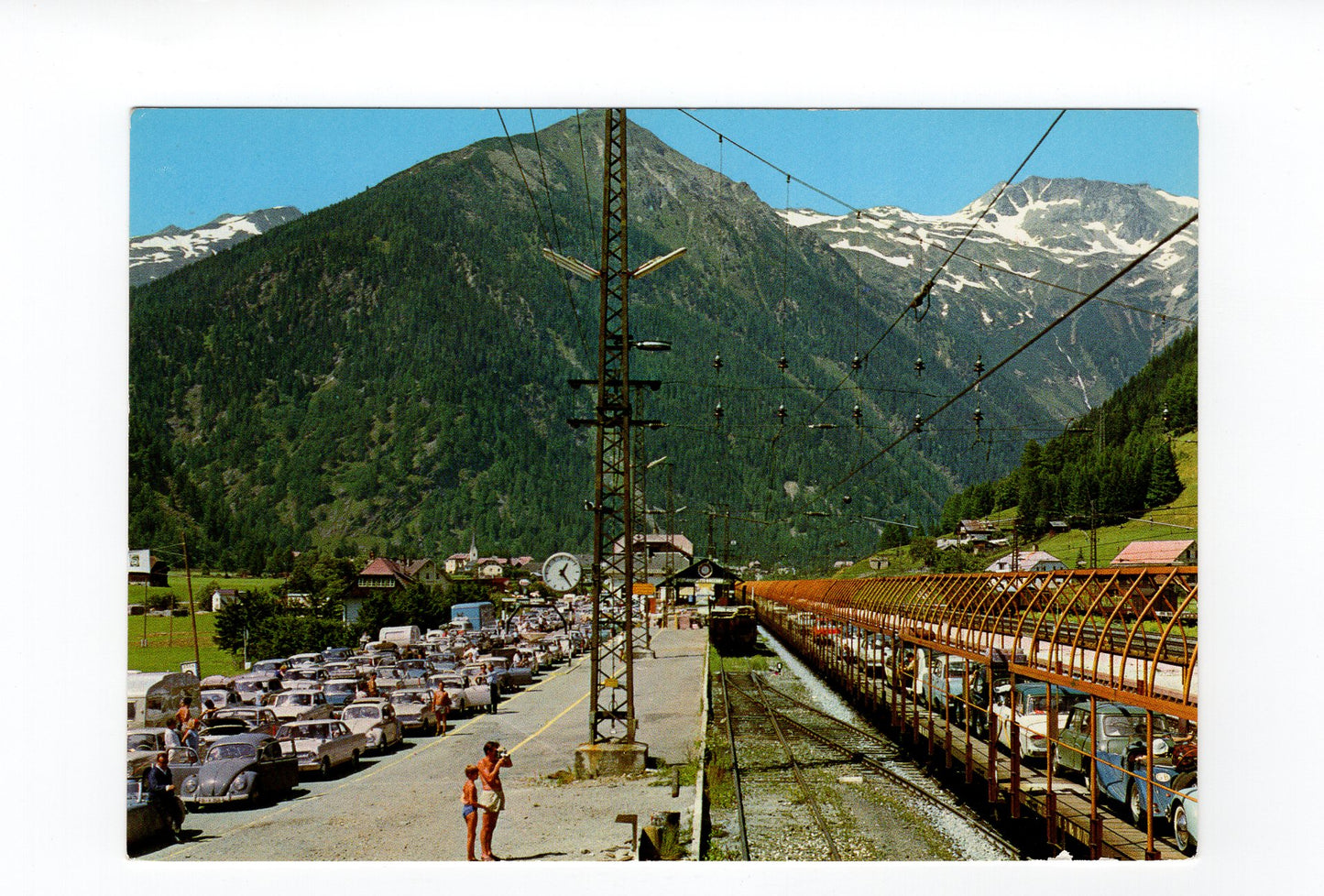 Ansichtskarte Autoverladung Mallnitz-Böckstein / Kärnten / Österreich