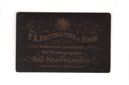Fotografie Damenportrait - Bad Krankenheil Tölz 1880er / CDV C1-02