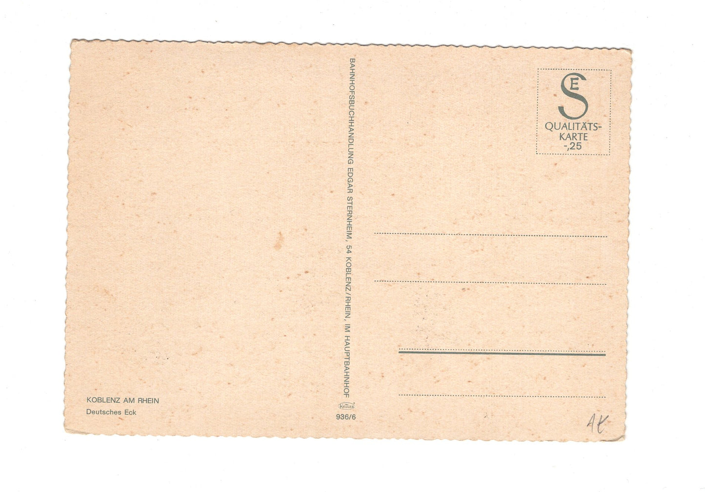 Ansichtskarte Koblenz am Rhein / Deutsches Eck