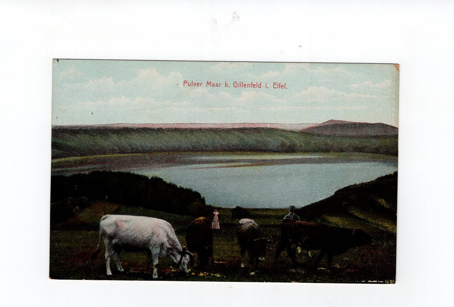 Ansichtskarte Pulver Maar bei Gillenfeld in der Eifel