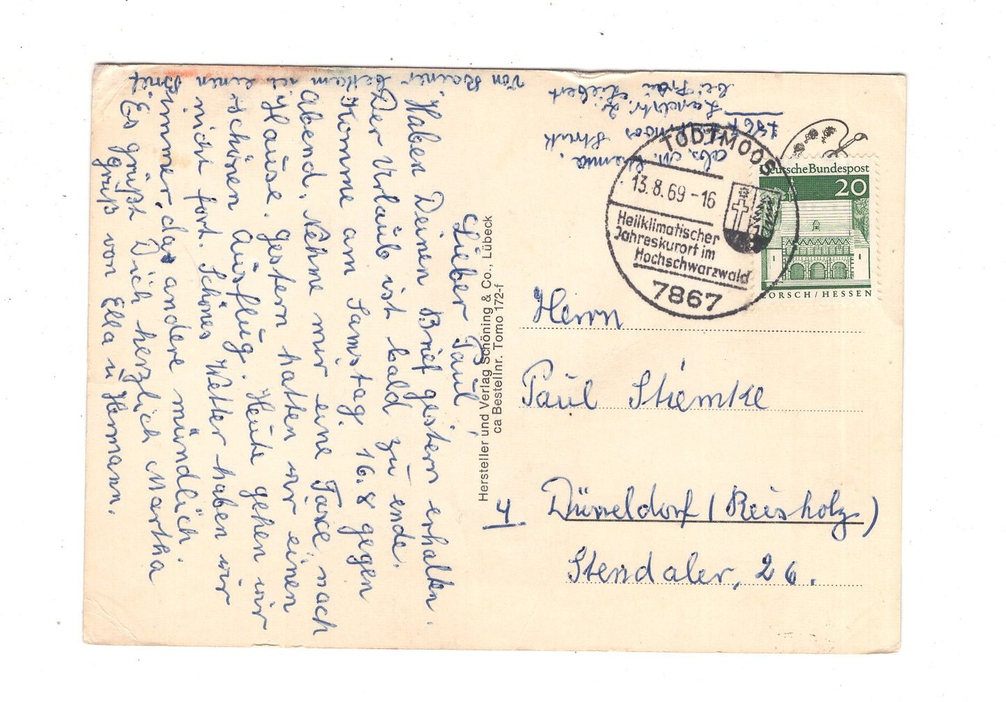 Ansichtskarte Todtmoos im südlichen Schwarzwald / K1-57