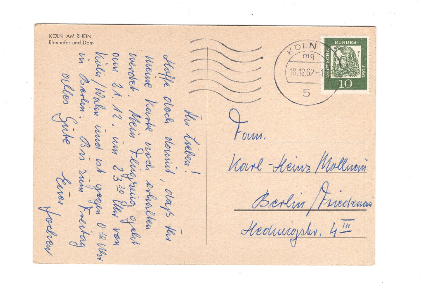 Ansichtskarte Köln am Rhein / Rheinufer und Dom / G1-57