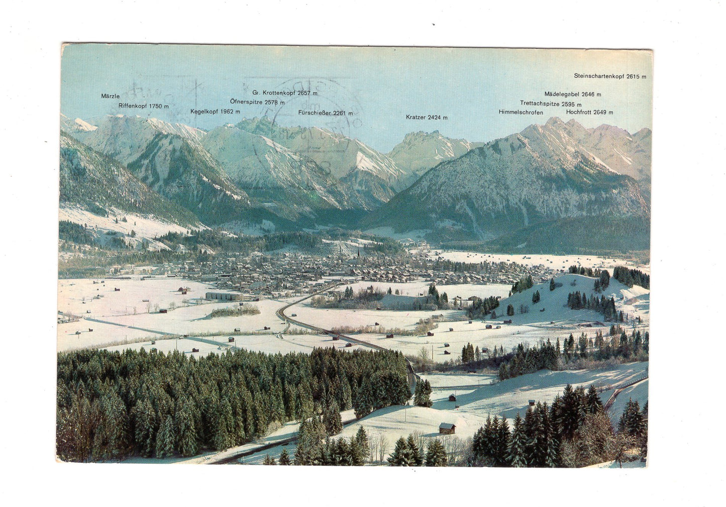 Ansichtskarte Oberstdorf im Allgäu / H1-54