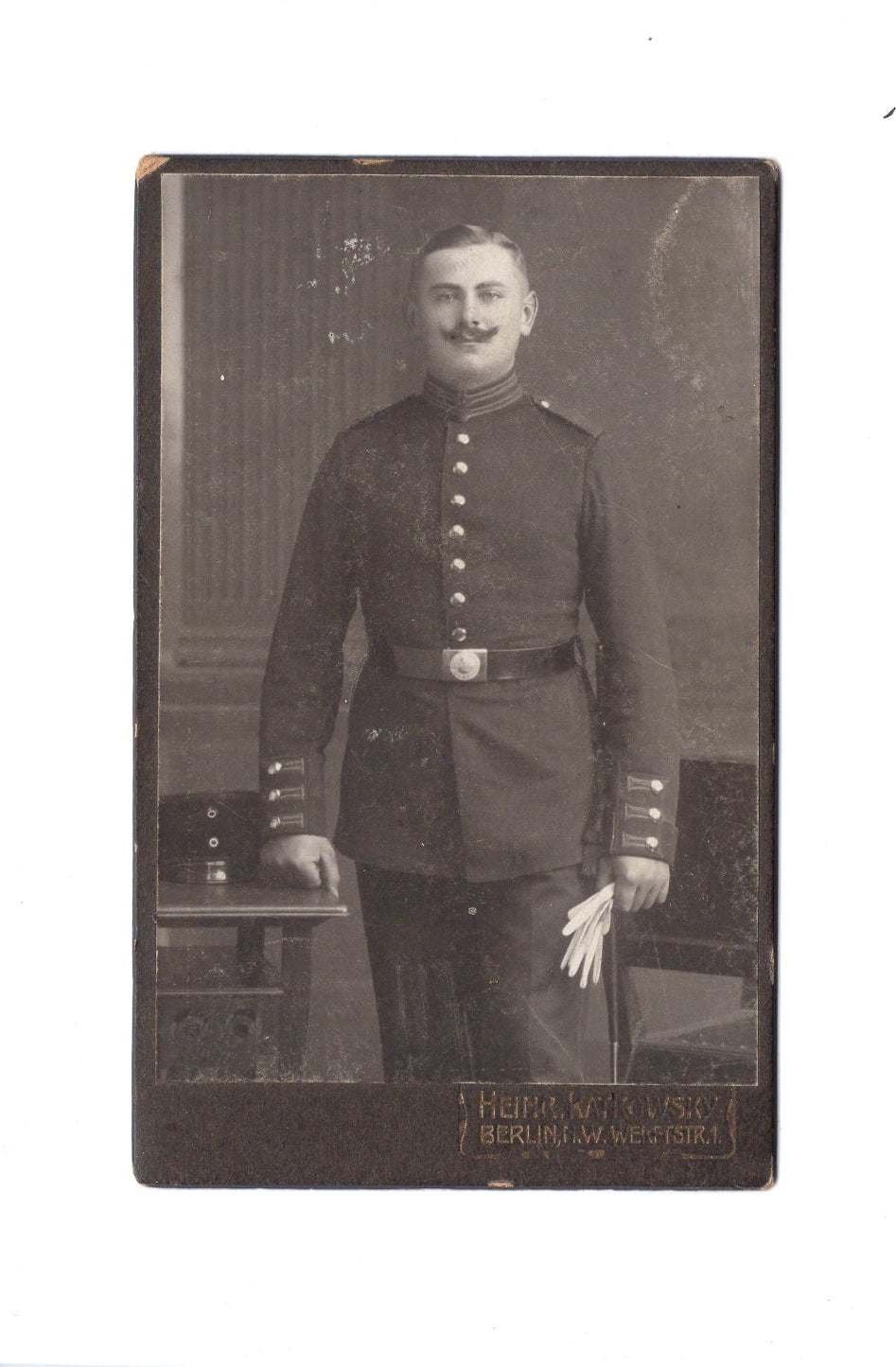 Fotografie Soldat / Soldatenportrait - Berlin um 1910