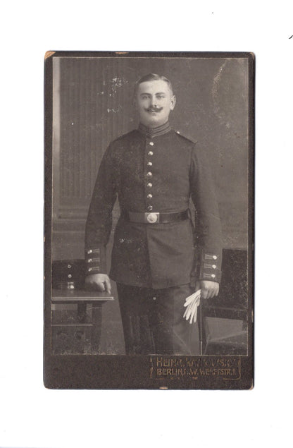 Fotografie Soldat / Soldatenportrait - Berlin um 1910