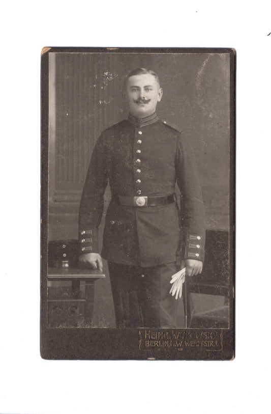Fotografie Soldat / Soldatenportrait - Berlin um 1910