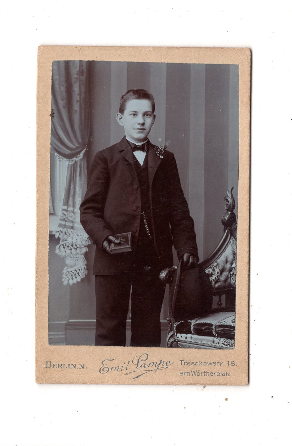 Fotografie Feiner Junge - Berlin 1890er