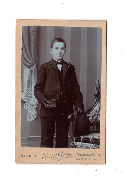 Fotografie Feiner Junge - Berlin 1890er