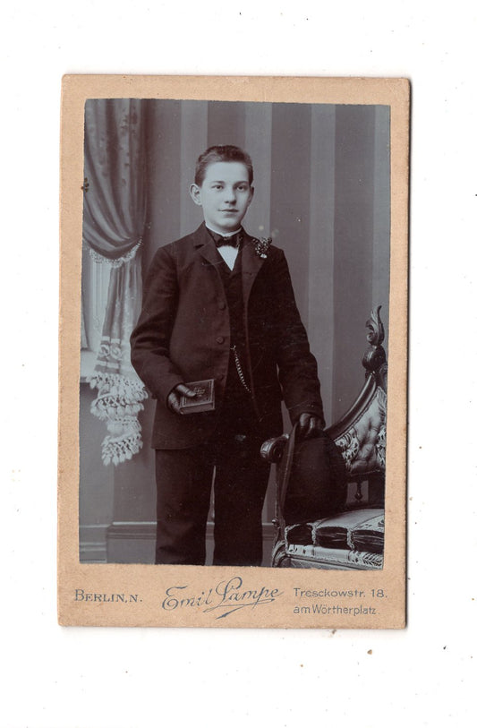 Fotografie Feiner Junge - Berlin 1890er