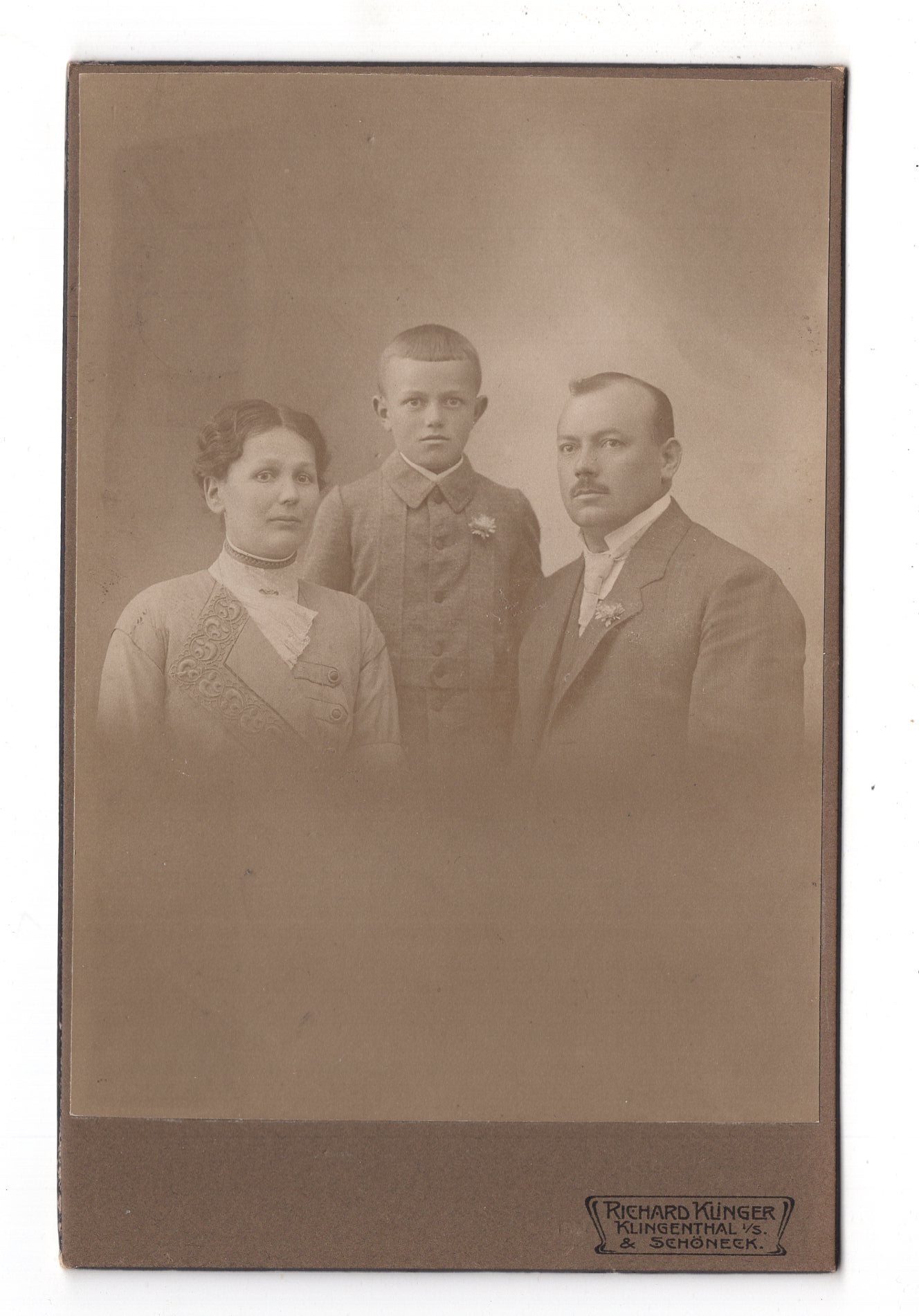 Fotografie Schönes Familienbild - Klingenthal & Schöneck um 1910 / CAB X-35