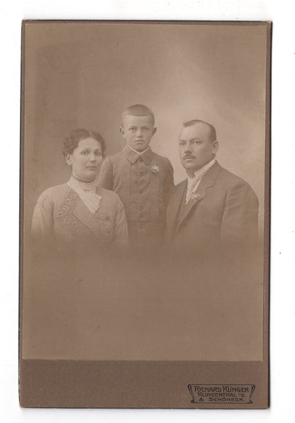 Fotografie Schönes Familienbild - Klingenthal & Schöneck um 1910 / CAB X-35