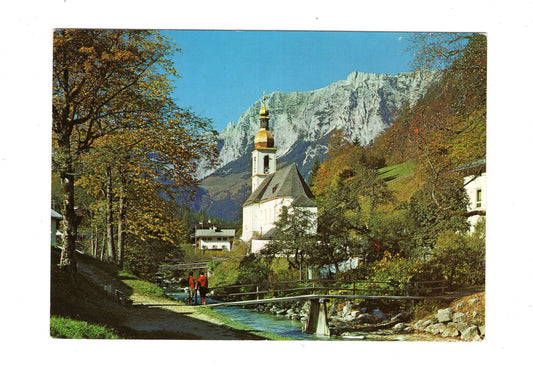 Ansichtskarte Kirchlein in Ramsau / Oberbayern