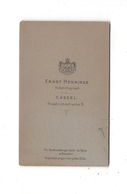 Fotografie Damenportrait - Kassel um 1900 / CDV N1-12