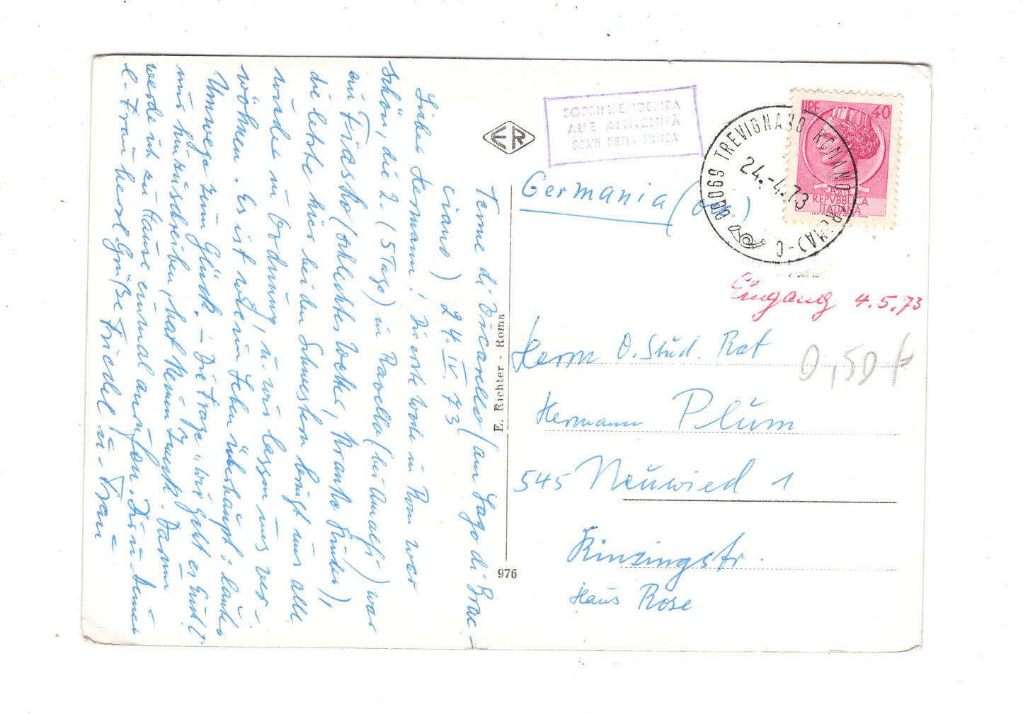 Ansichtskarte Ostia / Terme dei Sette Sapienti / Italien / N1-63