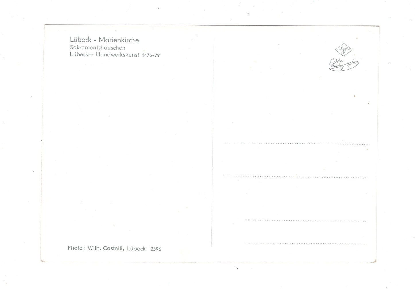 Ansichtskarte Lübeck / Marienkirche