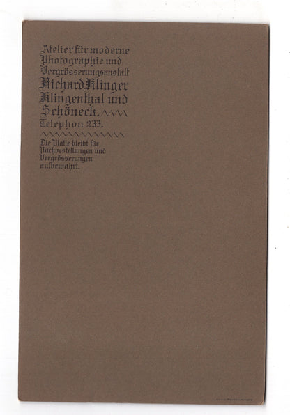 Fotografie Schönes Familienbild - Klingenthal & Schöneck um 1910 / CAB X-35