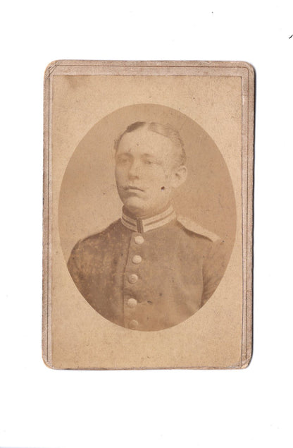 Fotografie Soldat / Soldatenportrait - Berlin-Spandau 1880er