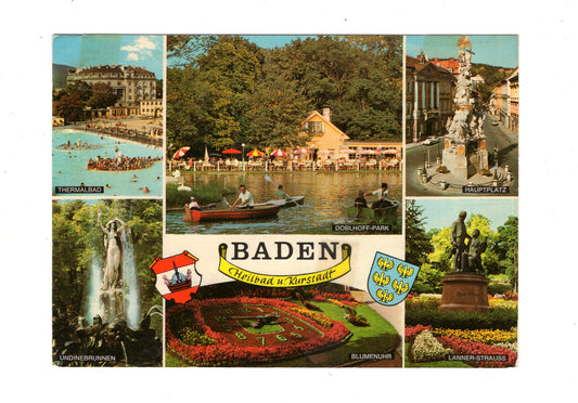 Ansichtskarte Kurstadt Baden bei Wien / Österreich