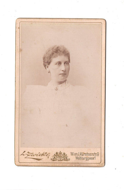 Fotografie Damenportrait - Wien 1890er / CDV C1-02