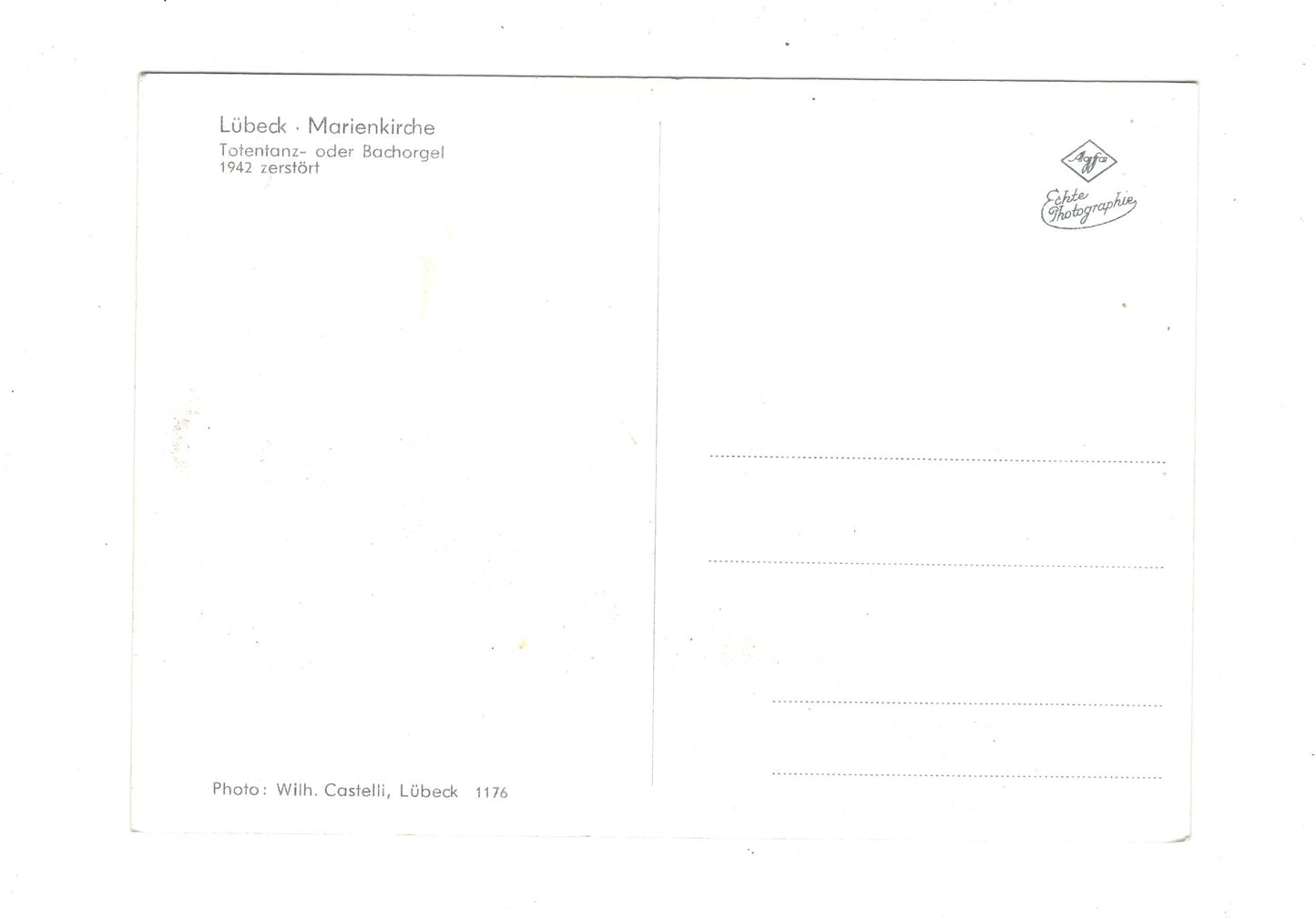 Ansichtskarte Lübeck / Marienkirche