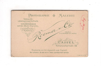 Fotografie Soldat / August Meyer - Kassel um 1890 / CDV M1-05