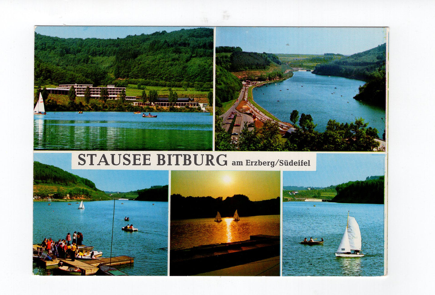 Ansichtskarte Stausee Bitburg am Erzberg / Südeifel