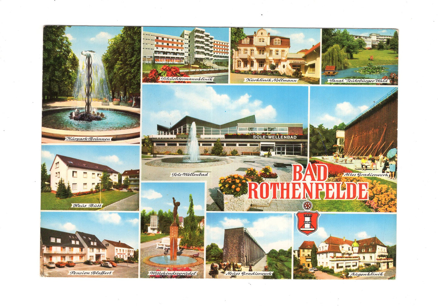 Ansichtskarte Bad Rothenfelde / Kurpark-Brunnen +++