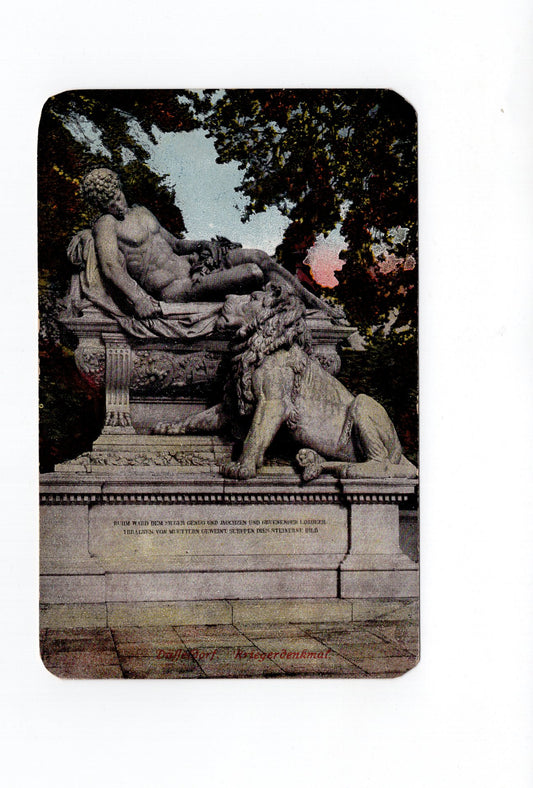 Ansichtskarte Düsseldorf / Kriegerdenkmal