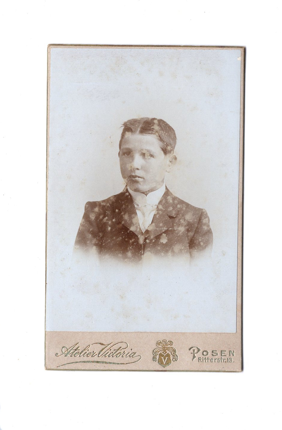 Fotografie Feiner Junge - Posen Poznań / Polen 1890er