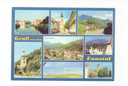 Ansichtskarte Das Ennstal von Steyr bis Weyer / Österreich