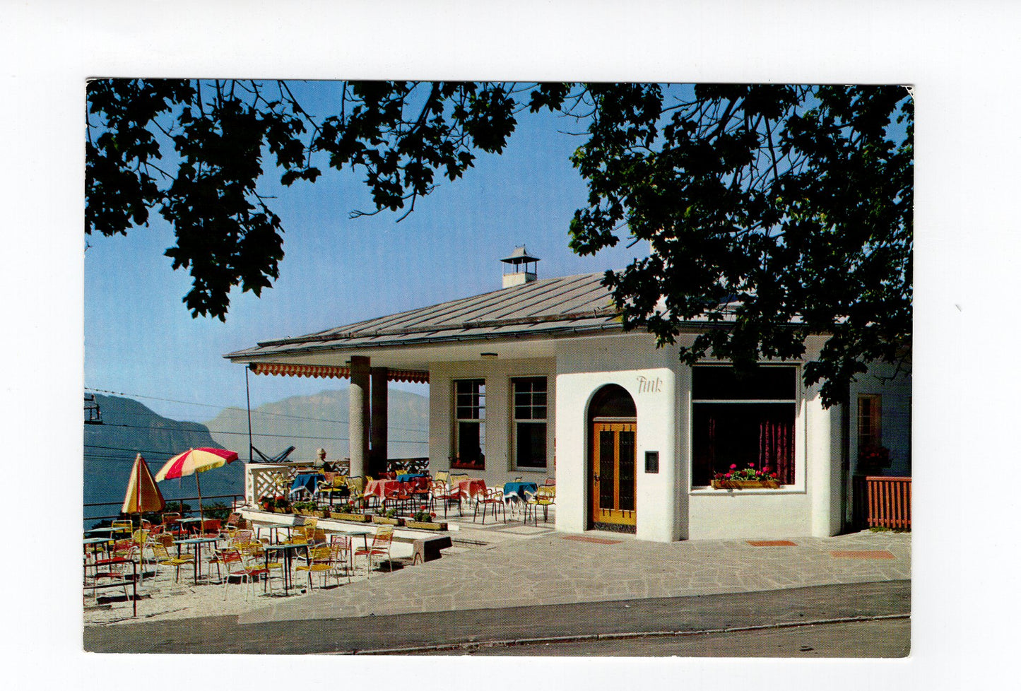 Ansichtskarte Café Fink / Oberbozen am Ritten / Südtirol / Italien