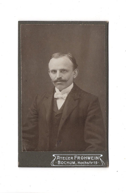 Fotografie Herrenportrait - Bochum um 1910 / CDV C1-20