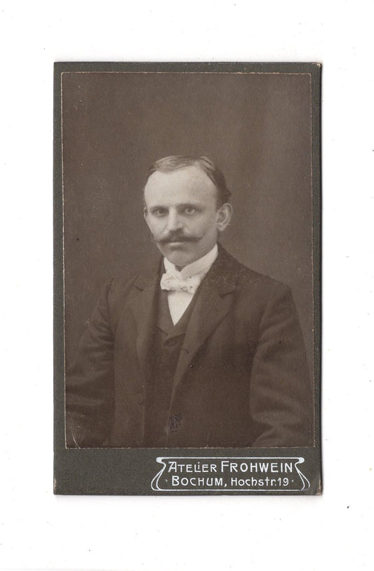 Fotografie Herrenportrait - Bochum um 1910 / CDV C1-20