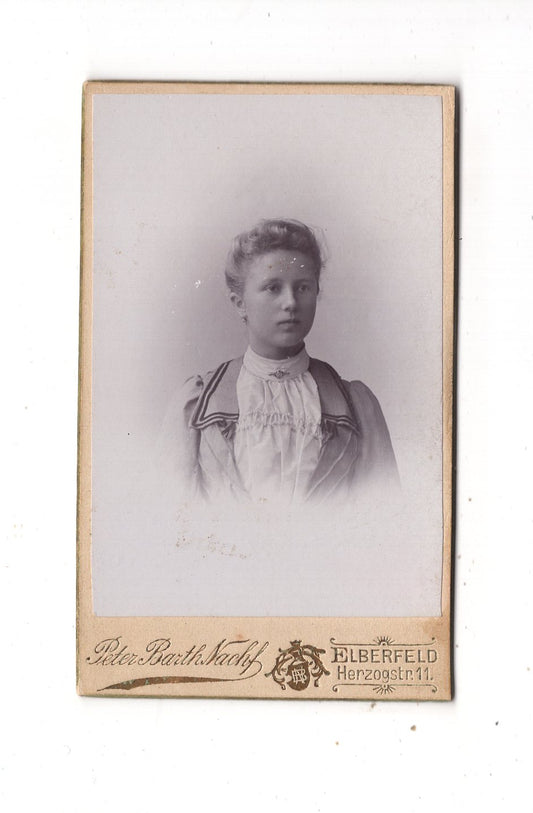 Fotografie Damenportrait - Elberfeld 1890er / CDV N1-12