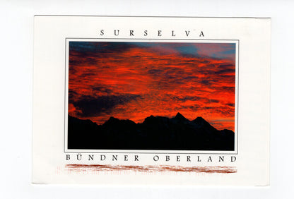 Ansichtskarte Surselva / Bündner Oberland / Schweiz